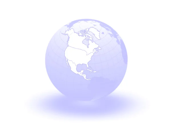 Globe. 3D. Nordamerika. — Stockfoto