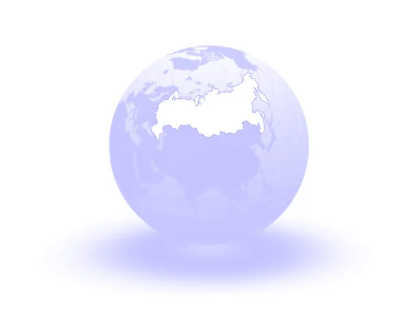 Globe. 3d. Russia. — Stock Photo, Image