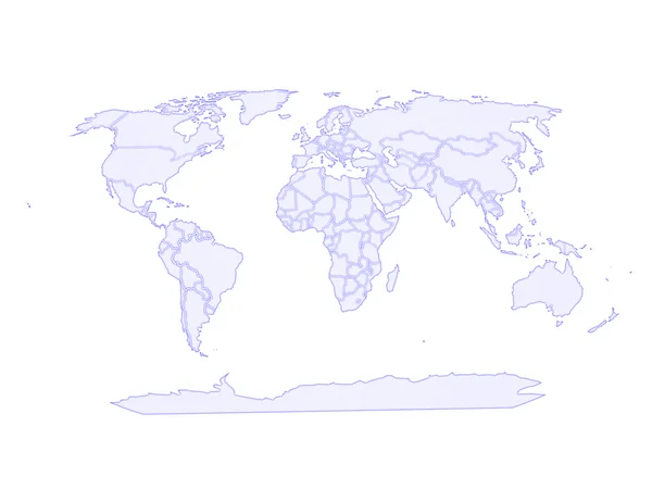 Mapa del mundo. — Foto de Stock