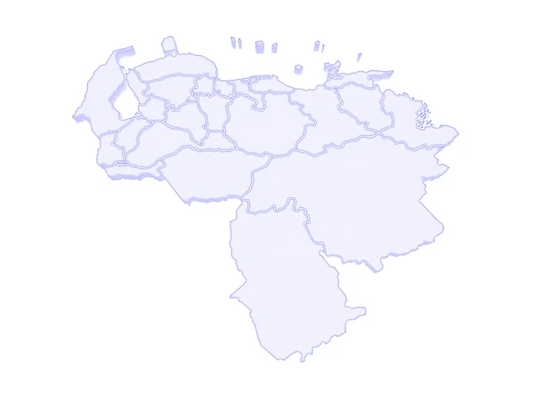 Karta över venezuela. — Stockfoto