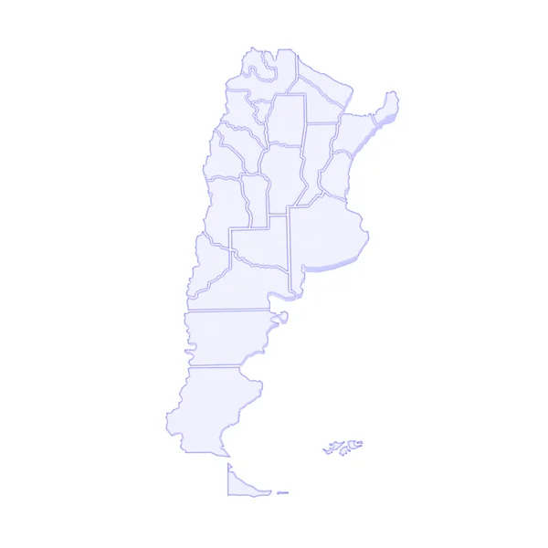 La mappa di Argentina . — Foto Stock
