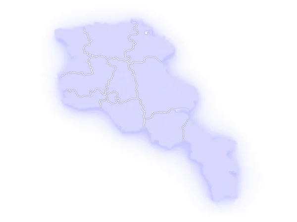 Map of Armenia — Stock Photo, Image