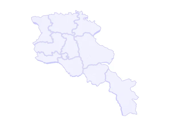 El mapa de Armenia . — Foto de Stock