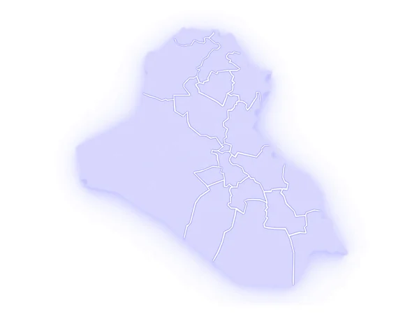 El mapa de Iraq —  Fotos de Stock