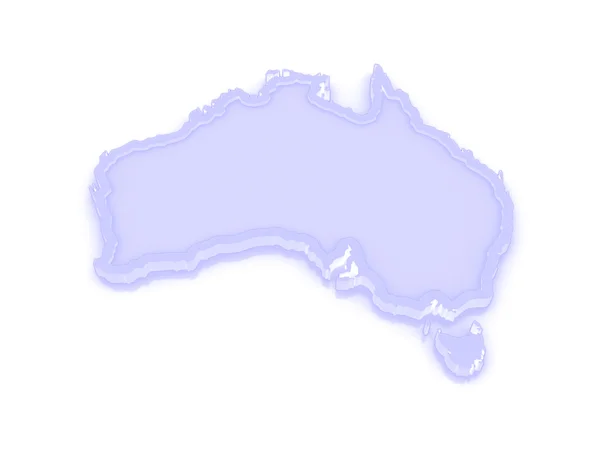 Carte en trois dimensions de l'Australie . — Photo