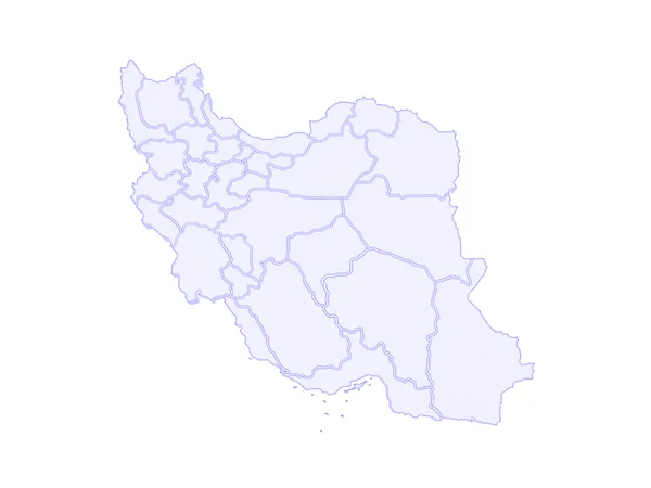 Map of Iran. — Stock Photo, Image