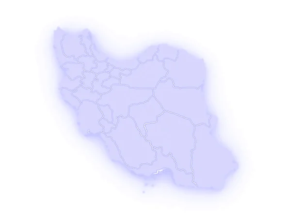 Карта Ирана — стоковое фото
