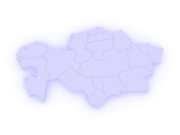 Mapa de kazakhstan — Foto de Stock