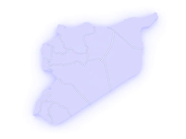 Map of Syria — Stock Photo, Image