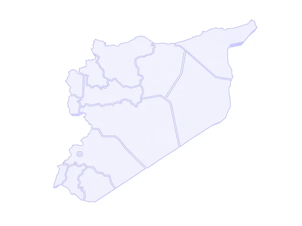 Map of Syria — Stock Photo, Image