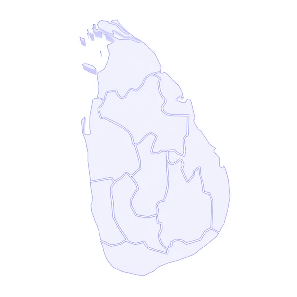 Mapa online de Sri Lanka. — Foto de Stock