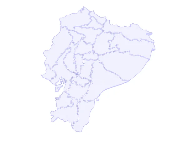 Map of Ecuador. — Stock Photo, Image