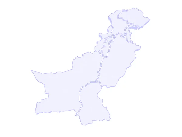 Map of Pakistan. — Stock Photo, Image