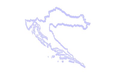 Hırvatistan Haritası.