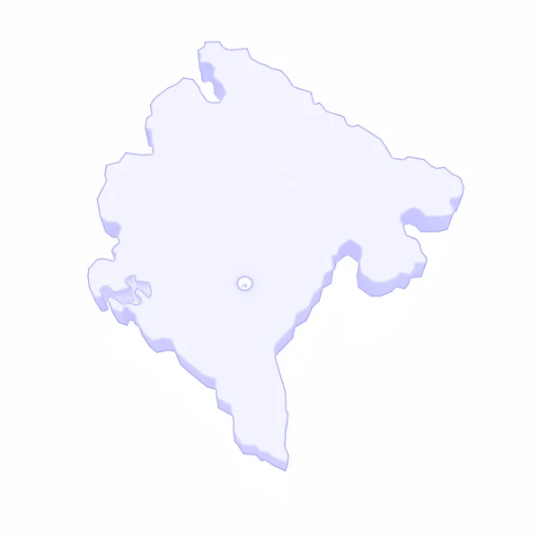 Карта Черногории. — стоковое фото