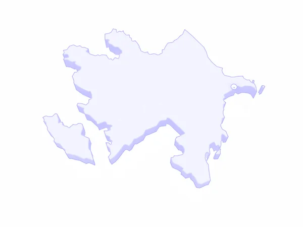 Map of Azerbaijan — Stock Photo, Image