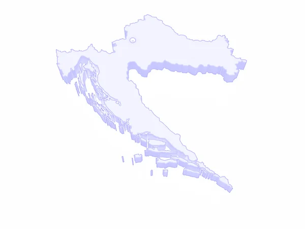 Map of Croatia — Stock Photo, Image