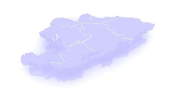 Karta över Kirgizistan — Stockfoto