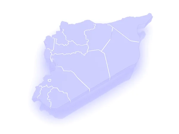 Map of Syria — Stock Photo, Image