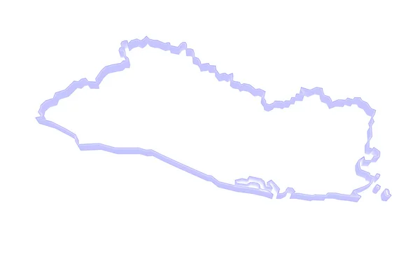 萨尔瓦多的地图. — 图库照片