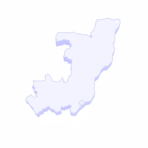 Landkarte der Republik Kongo. — Stockfoto
