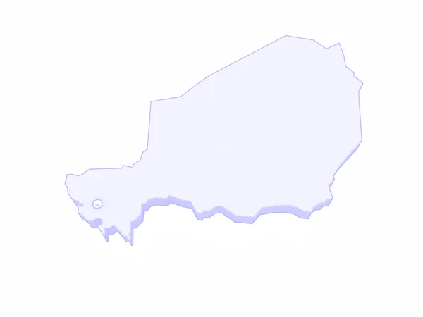 Χάρτης του Νίγηρα. — Φωτογραφία Αρχείου