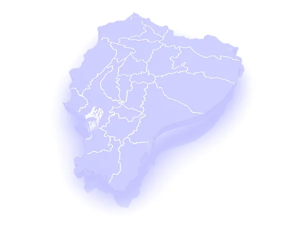 La carte de ecuador . — Photo