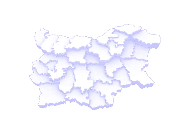 Mappa tridimensionale della Bulgaria . — Foto Stock