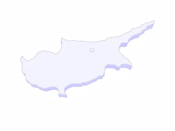 Map of Cyprus — Stock Photo, Image