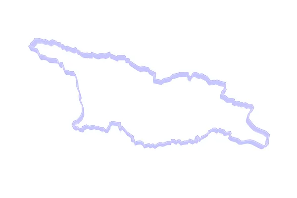 Mapa Gruzji. — Zdjęcie stockowe