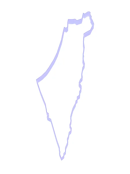 El mapa de Israel . — Foto de Stock