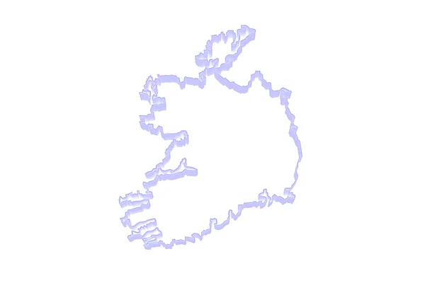 Mapa online de Irlanda. —  Fotos de Stock