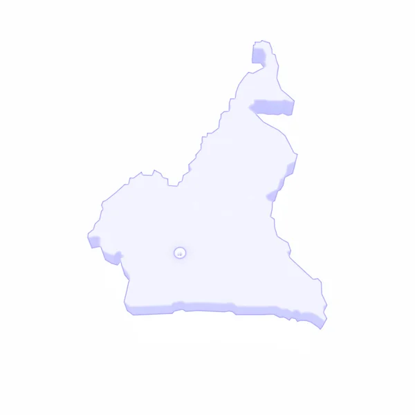 Map of Cameroon. — Stock Photo, Image