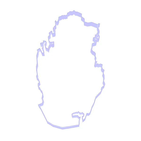 Map of Qatar. — Stock Photo, Image