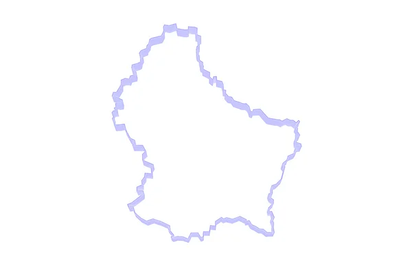 Карта Люксембургу . — стокове фото