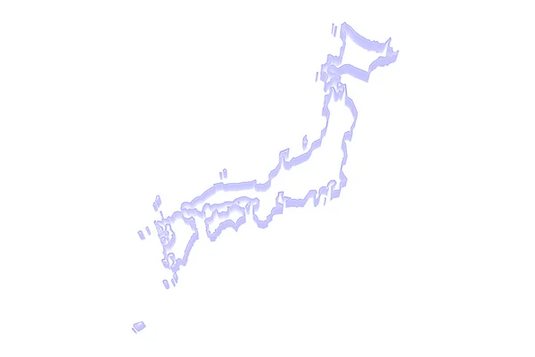 Мапа Японії . — стокове фото