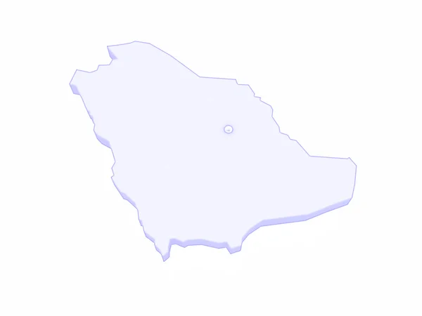 Kaart van Saoedi-Arabië — Stockfoto