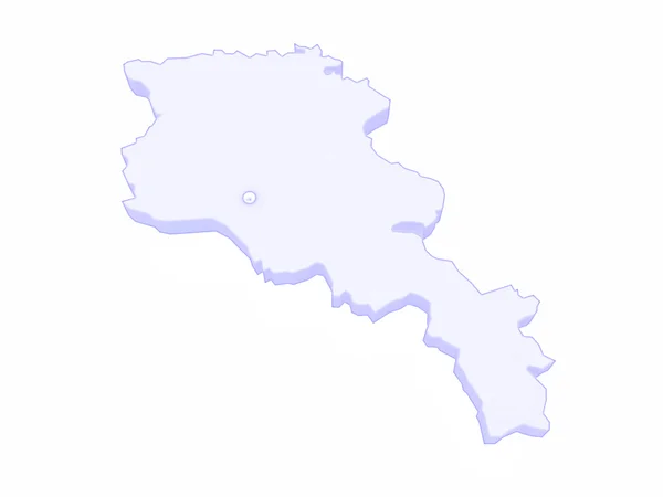 Karta över Armenien — Stockfoto