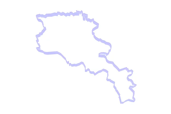 Kaart van Armenië. — Stockfoto