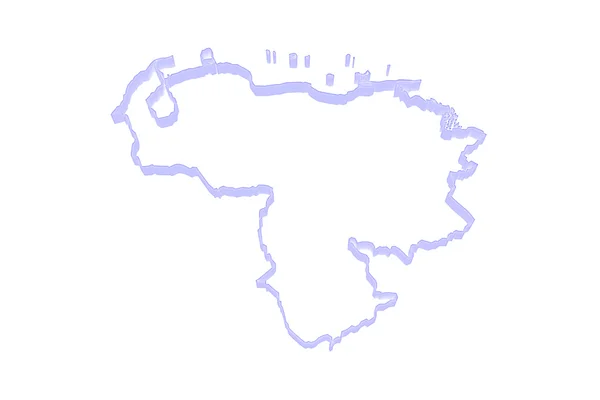 Mapa Venezuely. — Stock fotografie