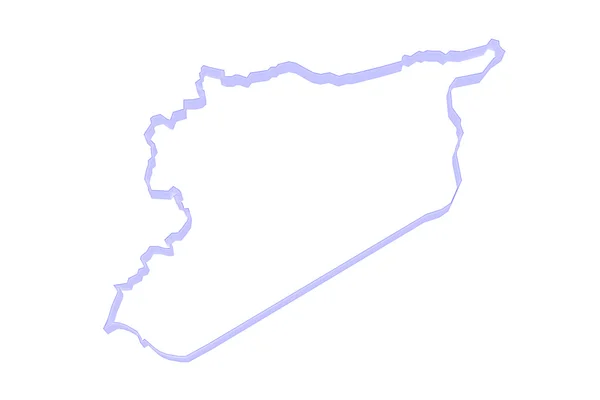 Карта Сирії . — стокове фото