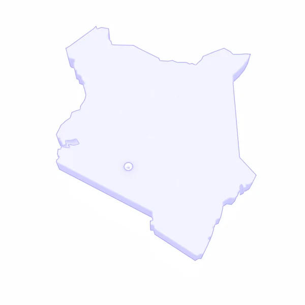 Peta Kenya. . — Stok Foto