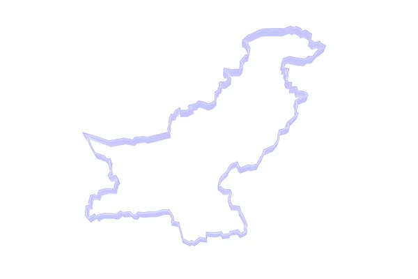 El mapa de Pakistán . — Foto de Stock