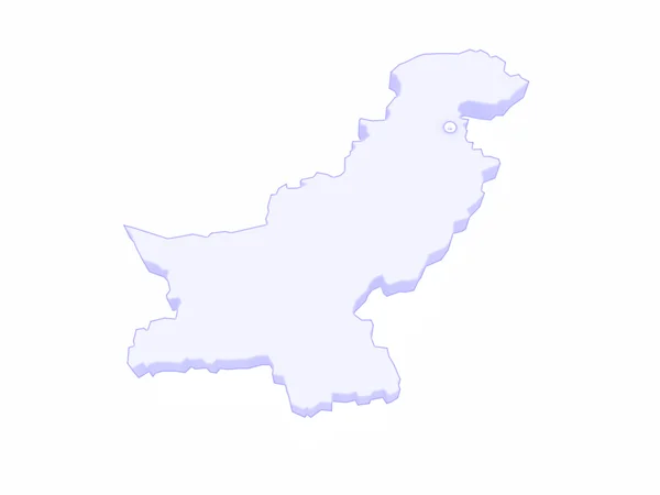 Map of Pakistan — Stock Photo, Image