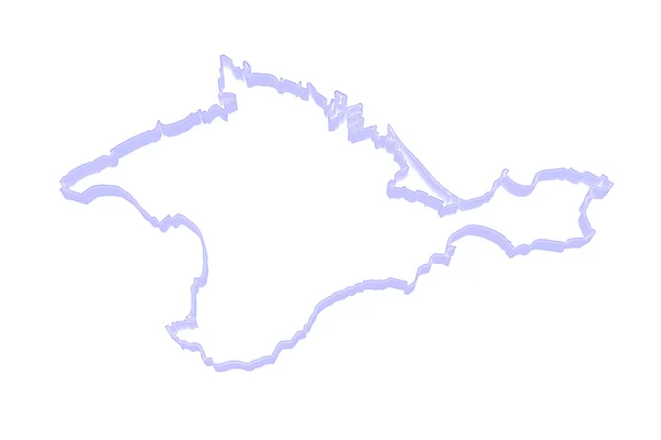 Mappa della Crimea . — Foto Stock