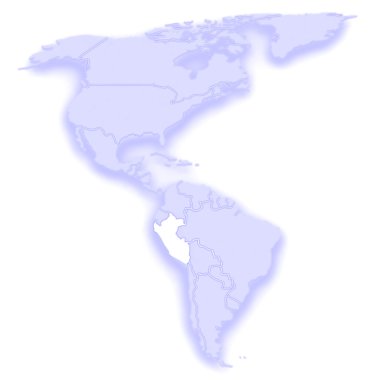 Dünya Haritası. Peru.