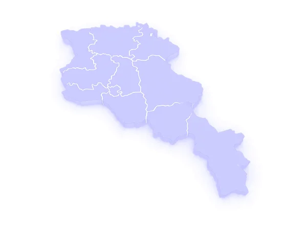 Karte von Armenien — Stockfoto