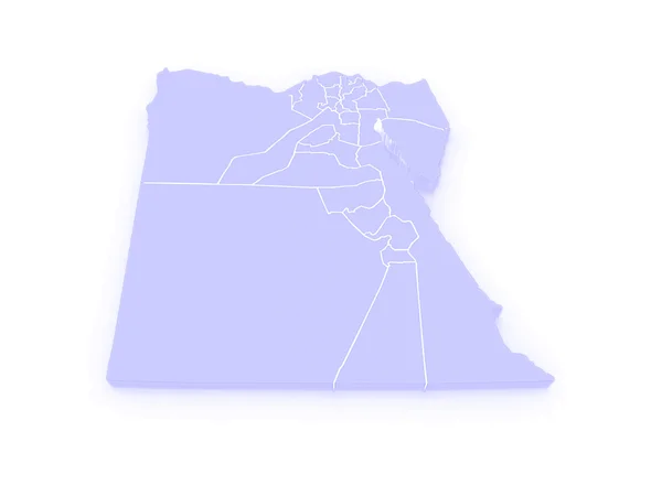 Karte von Ägypten — Stockfoto