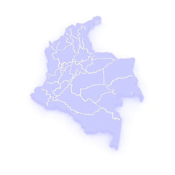 El mapa de Columbia — Foto de Stock