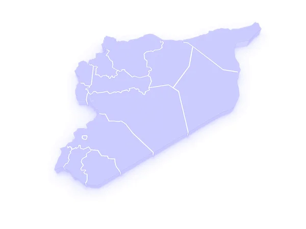 Map of Syria. — Stock Photo, Image